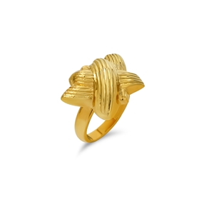 Archaics gold plated ring chiton-