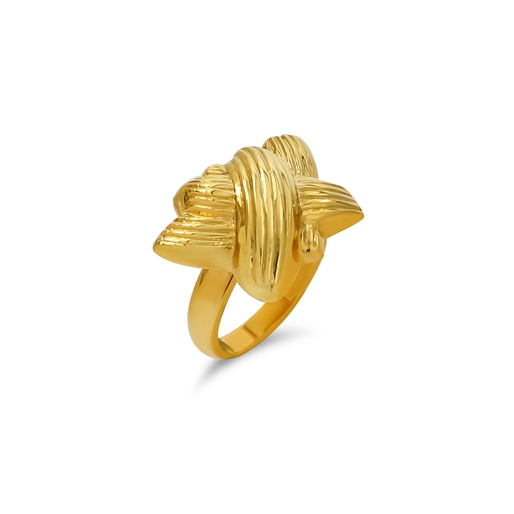 Archaics gold plated ring chiton-
