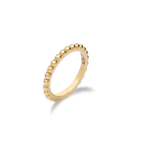 Vivid Symmetries thin gold plated ring-