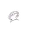 Vivid Symmetries bulky silver ring