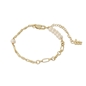 The Chain Addiction II chain gold plated bracelet with pearls-