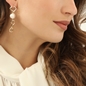The Chain Addiction gold plated dangle earrings with pearls-