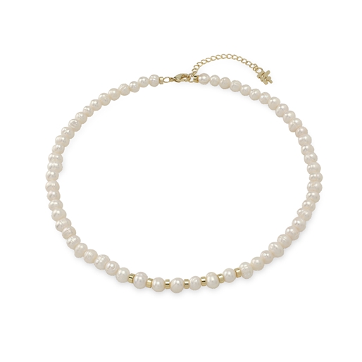 The Chain Addiction II short pearl necklace -