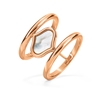 Mod Princess Rose Gold Plated Wide Ring