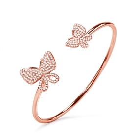Wonderfly Rose Gold Plated Cuff Bracelet-