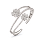 Heart4Heart Silver 925 Cuff Bracelet-