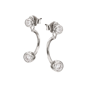 Fashionably Silver Essentials Short Earrings-