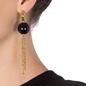 Style Stories Yellow Gold Plated Long Earrings-