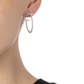 My FF Silver 925 Small Hoop Earrings-