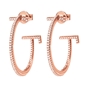 My FF Rose Gold Plated Small Hoop Earrings-