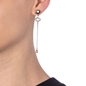 Dream Princess Rose Gold Plated Assymetric Long Earrings-
