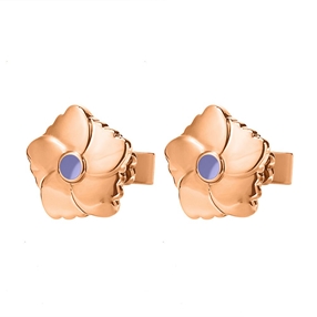 Bloom Bliss Rose Gold Plated Stud Earrings-