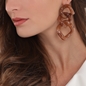 Impress Me chain earrings in brown-