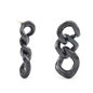 Impress Me chain earrings in black-