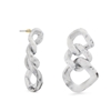Impress Me II chain earrings in white