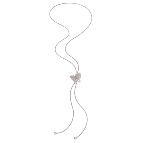 Wonderfly Rhodim Plated Long Necklace-