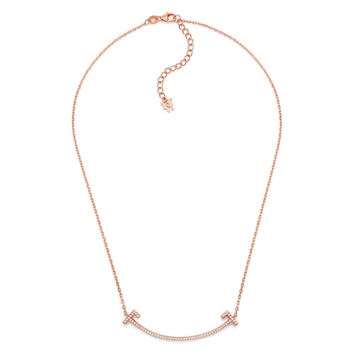 My FF Silver 925 Rose Gold Flash Plated Short Necklace -
