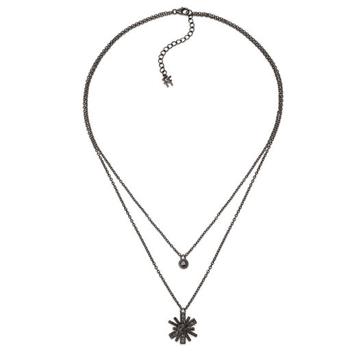 short black necklace