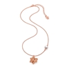 Blooming Grace Silver 925 18k Rose Gold Plated Short Necklace