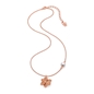 Blooming Grace Silver 925 18k Rose Gold Plated Short Necklace-