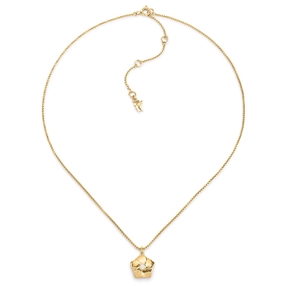 Bloom Bliss Yellow Gold Plated Mini Motif Short Necklace-