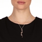Fluidity 18k Rose Gold Plated Brass and Silver Plated Brass Long Necklace-
