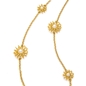 Dainty World Silver 925 18k Yellow Gold Plated Long Necklace-