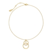 Link Up Silver 925 18k Yellow Gold Plated Short Necklace