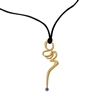 Lucky Charm 2023 gold plated sterling silver necklace