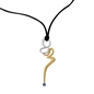 Lucky Charm 2023 bi-color sterling silver necklace-