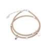 Fashionable.Me necklace/bracelet with star and amethyst stone