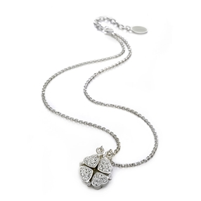 Heart4Heart Silver Plated Short Necklace-