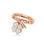 Heart4Heart Rose Gold Plated Charms Stone Ring-