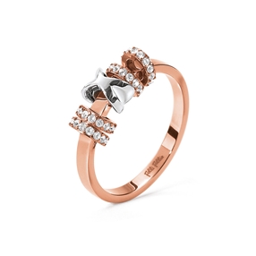 Love Memo Rose Gold Plated Ring-