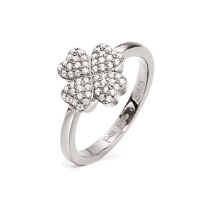 Heart4Heart Silver 925 Rhodium Plated Ring-