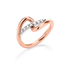 Fluidity 18k Rose Gold Plated Brass and Silver Plated Brass Ring