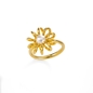 Dainty World Silver 925 18k Yellow Gold Plated Ring-