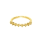 Good Vibes gold plated ring with yellow crystals-