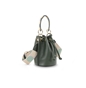 Fab n’ Classy πράσινη δερμάτινη τσάντα πουγκί-