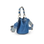Fab n’ Classy blue leather bucket bag-