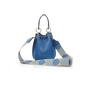 Fab n’ Classy μπλε δερμάτινη τσάντα πουγκί-