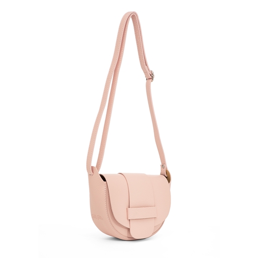 Style Society ροζ δερμάτινη τσάντα χιαστί-