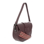 Boho Flair Pebbled Crossbody Bag With Zipper-
