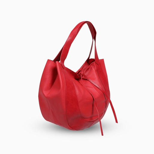 Ample κόκκινη τσάντα ώμου-