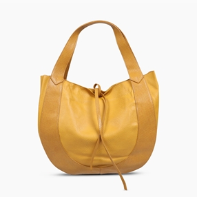 Ample κίτρινη τσάντα ώμου-