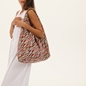 Boho Flair βαμβακερή τσάντα με ριγέ σχέδιο-