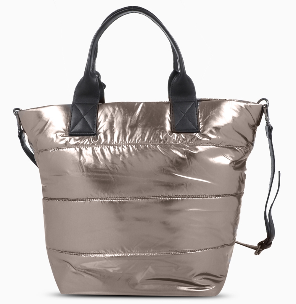 - Metallic Puff Medium Tote Shoulder Bag (ob20y008agi) | Folli Follie ...