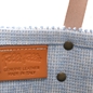 Boho Flair II Blue Knitted Flat Tote Bag-