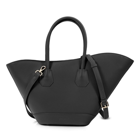 Irregular μαύρη tote τσάντα-