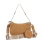 Fluffy.Me beige shoulder bag with zipper-